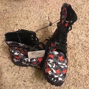 Mickey Mouse combat boots